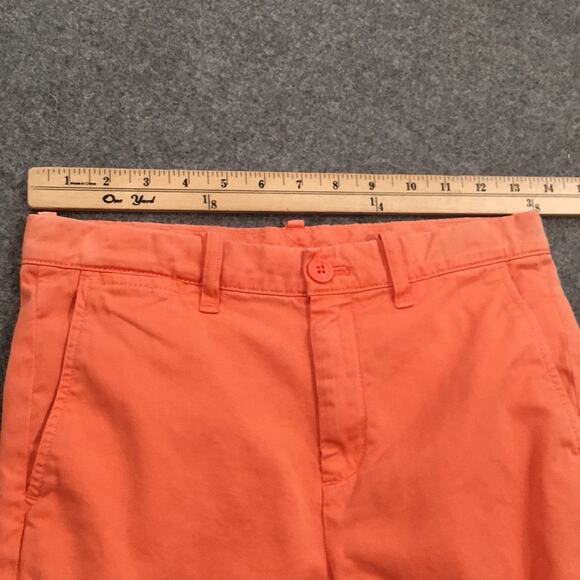 Crewcuts Girls Sz 10 Orange Sun Faded Slim Fit Chino Pants Adjust 100% Cotton - Picture 8 of 10